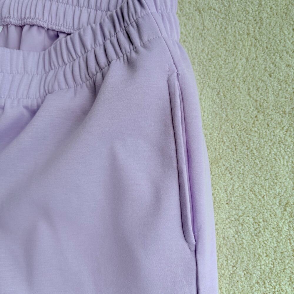 Scarlett Purple Wide-Leg Trousers with Elastic Waistband - Picture 4 of 5